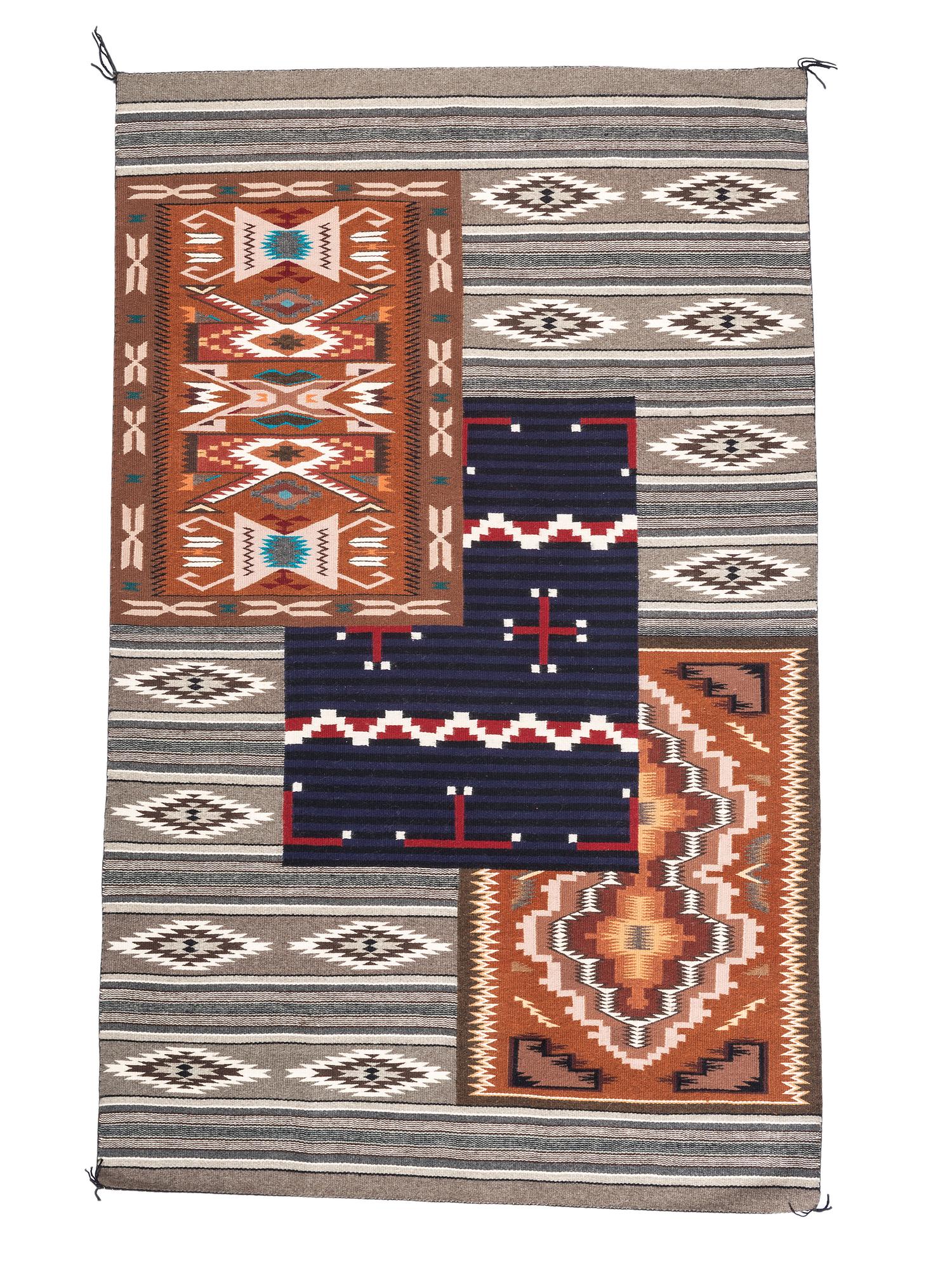 Navajo Rug-within-Rug Weaving
