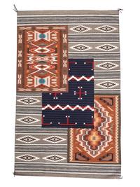 Navajo Rug-within-Rug Weaving