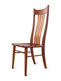 A Set of Eight Gary Weeks Studio Cherrywood Dining Chairs