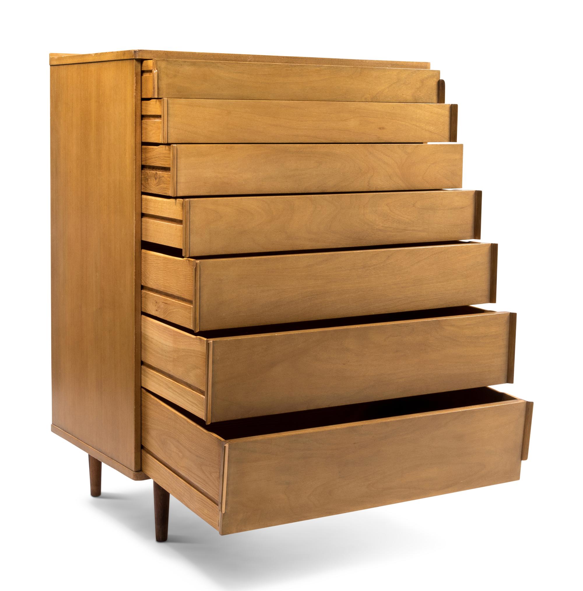 High Chest of Drawers, model 5273A Dunbar, USA