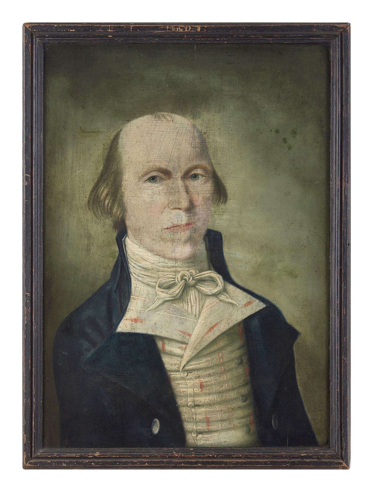 Attributed to Isaac Heston (1746-1824), A Self-Portrait