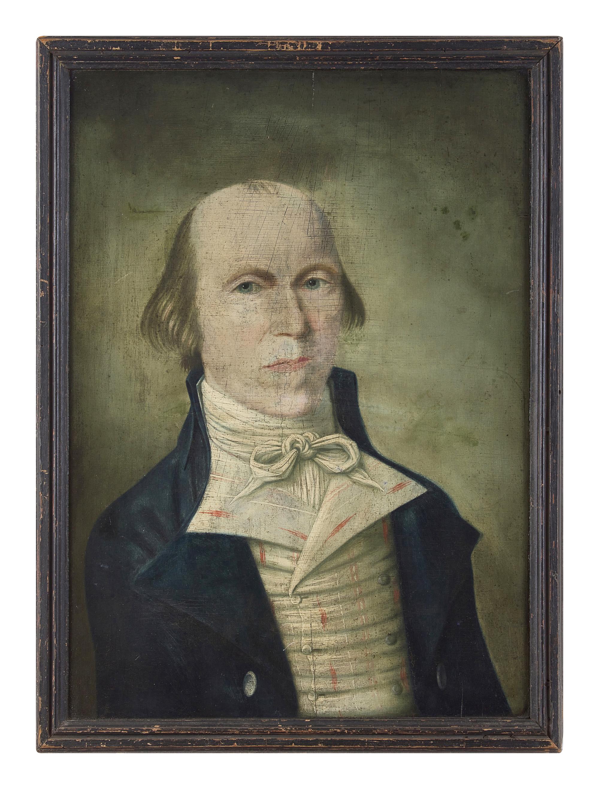 Attributed to Isaac Heston (1746-1824), A Self-Portrait