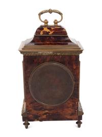 A Scottish Gilt Bronze and Tortoise Shell Mounted Bracket Clock