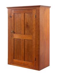 A Federal Style Cherrywood Low Cabinet