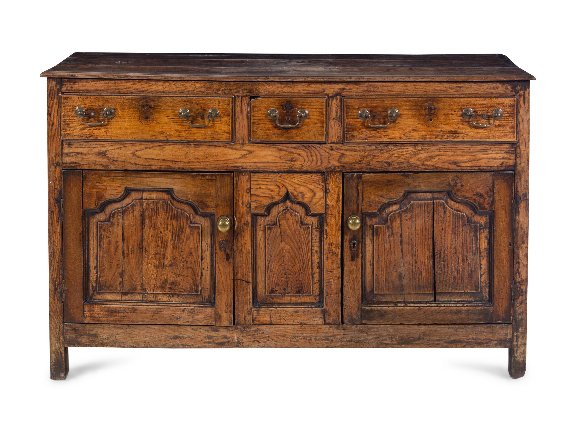 A George I Oak Serving Cabinet