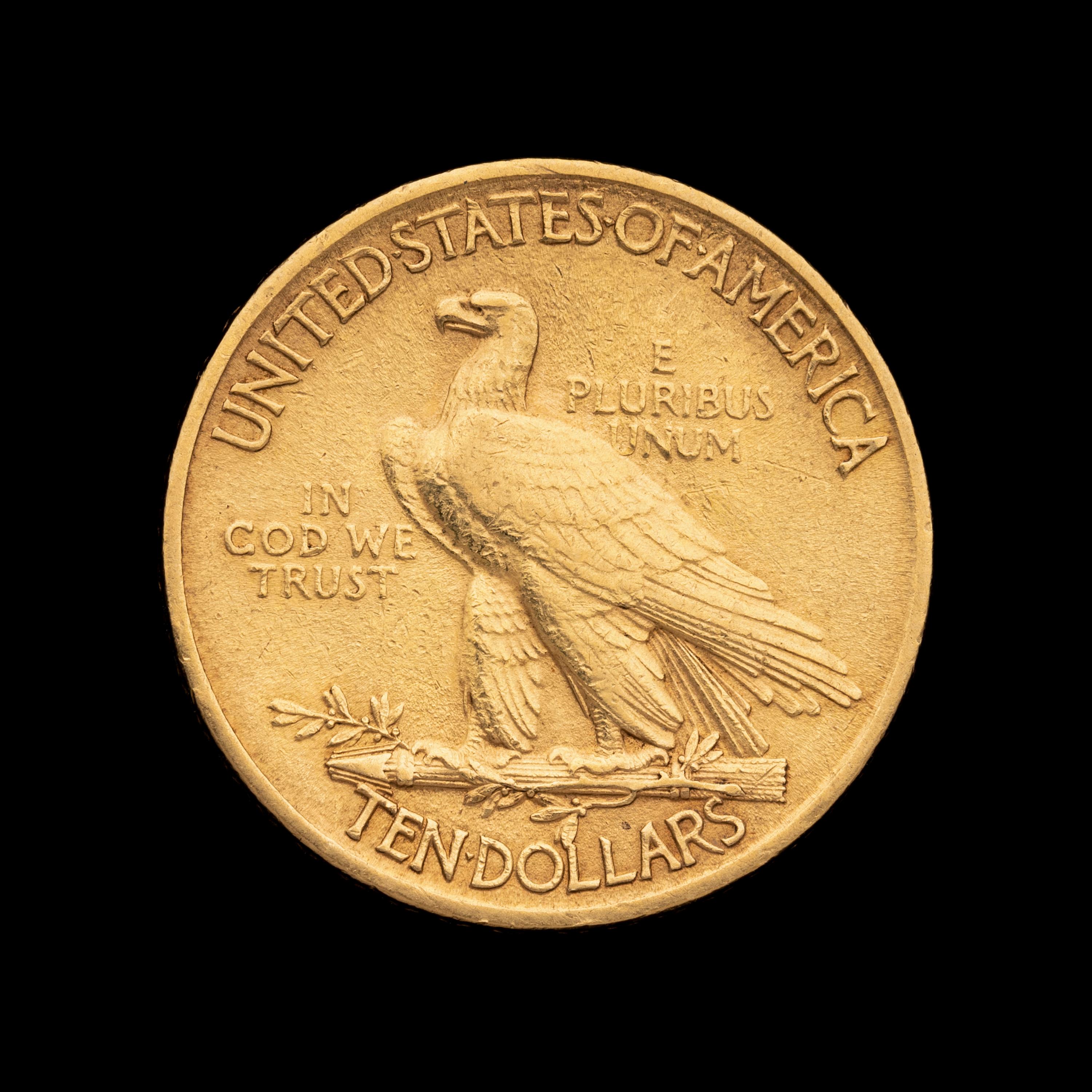 A 1910 Indian Head $10 Gold Coin