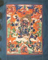 A Mongolian Thangka Depicting Mahakala