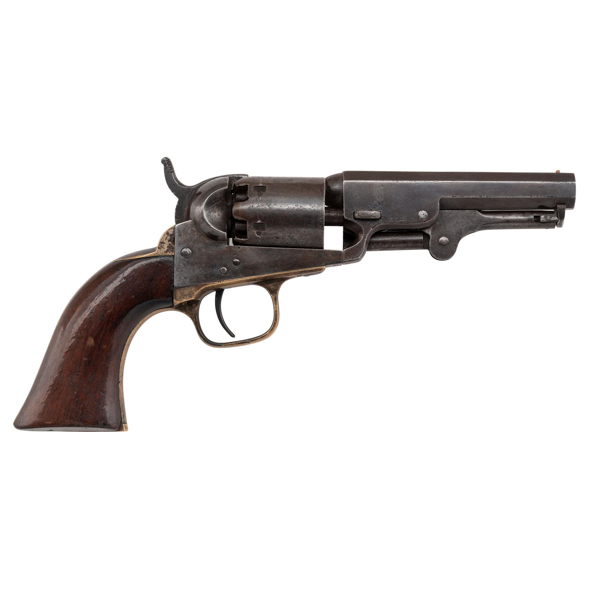 Colt Model 1849 Pocket Revolver Inscribed to Andrew Morse Jr. of the 3rd Mass and 1st LA Cavalry - Twice Wounded