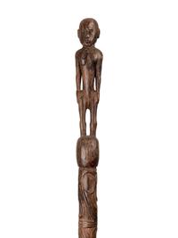 Five Carved Wood Walking Sticks