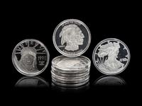 [PRIVATE ISSUE] Seven 4 Oz. Silver Rounds