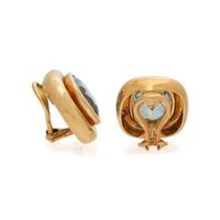 TIFFANY & CO., PALOMA PICASSO, YELLOW GOLD AND AQUAMARINE EARRINGS