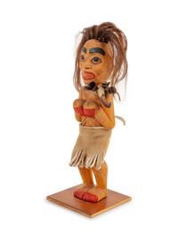 Carved Wood Figure, of a Shaman