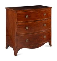 A Regency Mahogany Bowfront Chest of Drawers