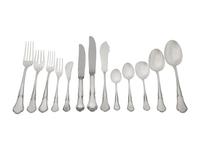 A Peruvian Silver Flatware Service