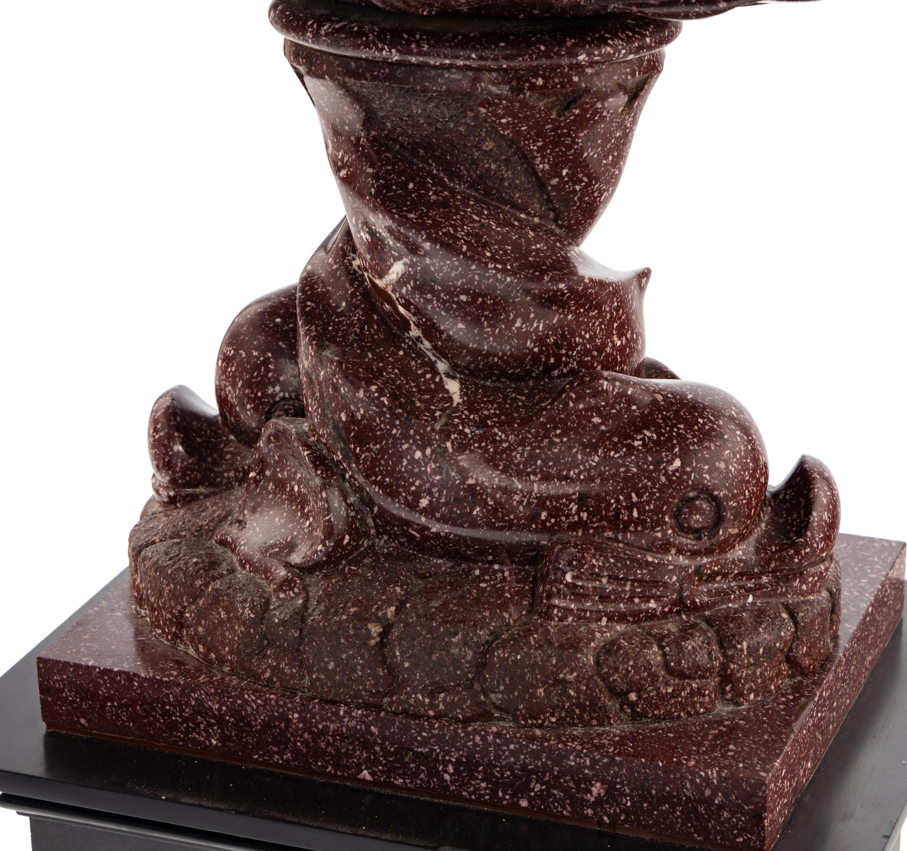 An Italian Carved Porphyry Tazza