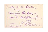 FIELDS, JAMES T. Yesterdays with Authors. London, 1872. 2 vols. With ALS, royalty checks, and ANS.