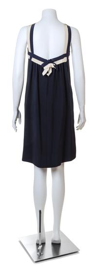 A Guy Laroche 1960s Navy Wool Haute Couture Sailor Dress, No size.