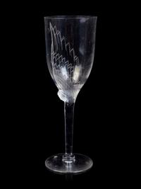 A Set of Twenty-Six Lalique Ange Glasses