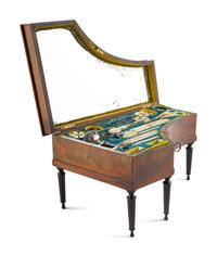 A Palais Royal Piano-Form Musical Needlework Box