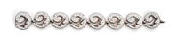 A Mexican Silver and Enamel Bracelet, Margot de Taxco (b. circa 1915-1985) Length 8 inches.
