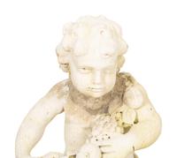 A Pair of Carved Stone Cherubs