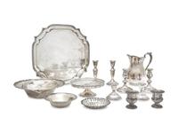 An Assorted Group of American Silver Table Articles
