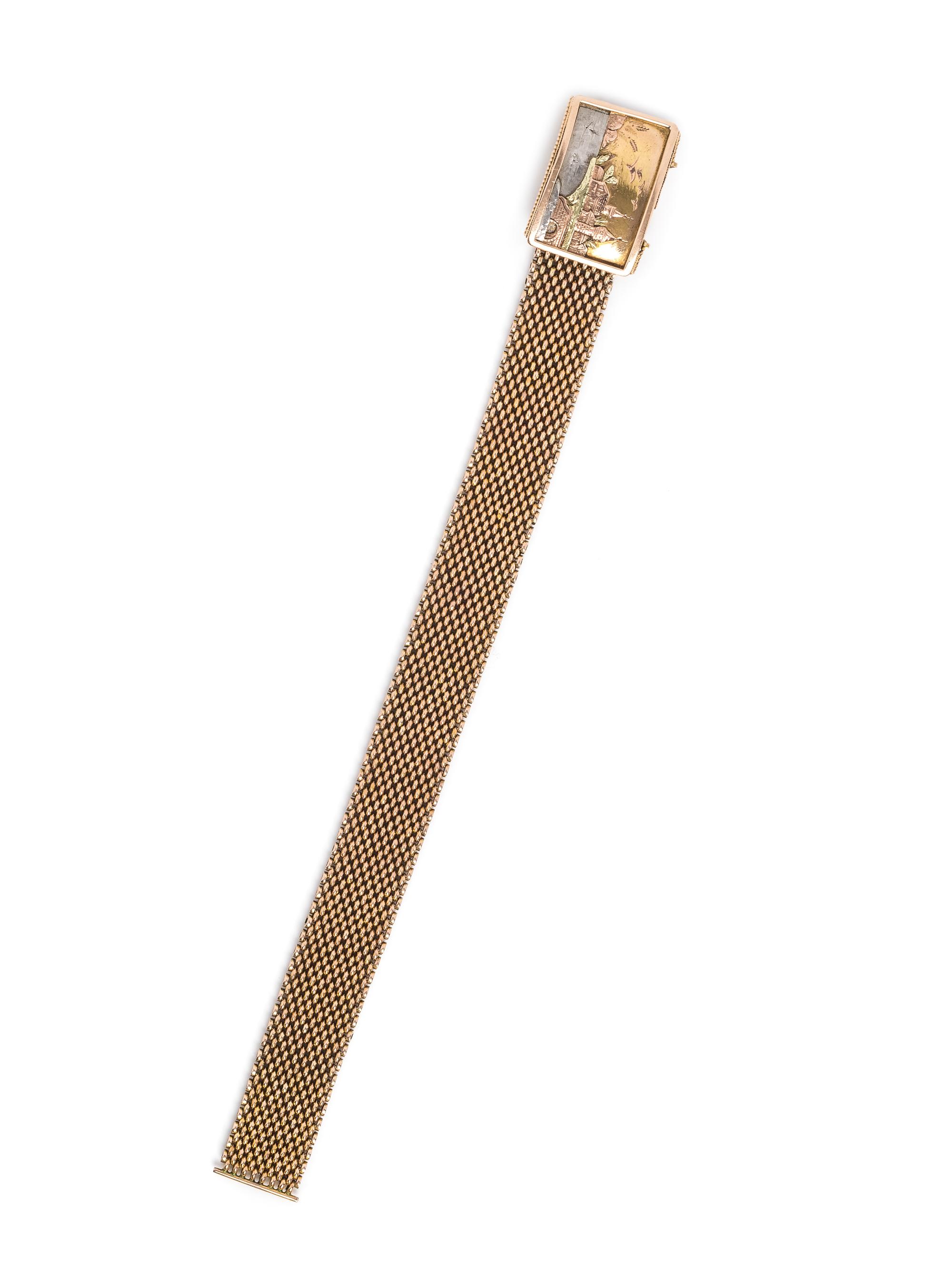 ANTIQUE, YELLOW GOLD BRACELET