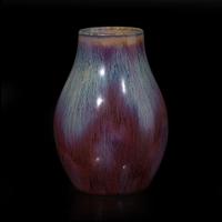 A small Chinese bladder-form flambé-glazed vase 窑变釉胆瓶 Qianlong mark, possibly Republic period ??? ?????