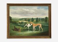 John Charles Maggs (British 1819-1895) - Terrier and Greyhounds
