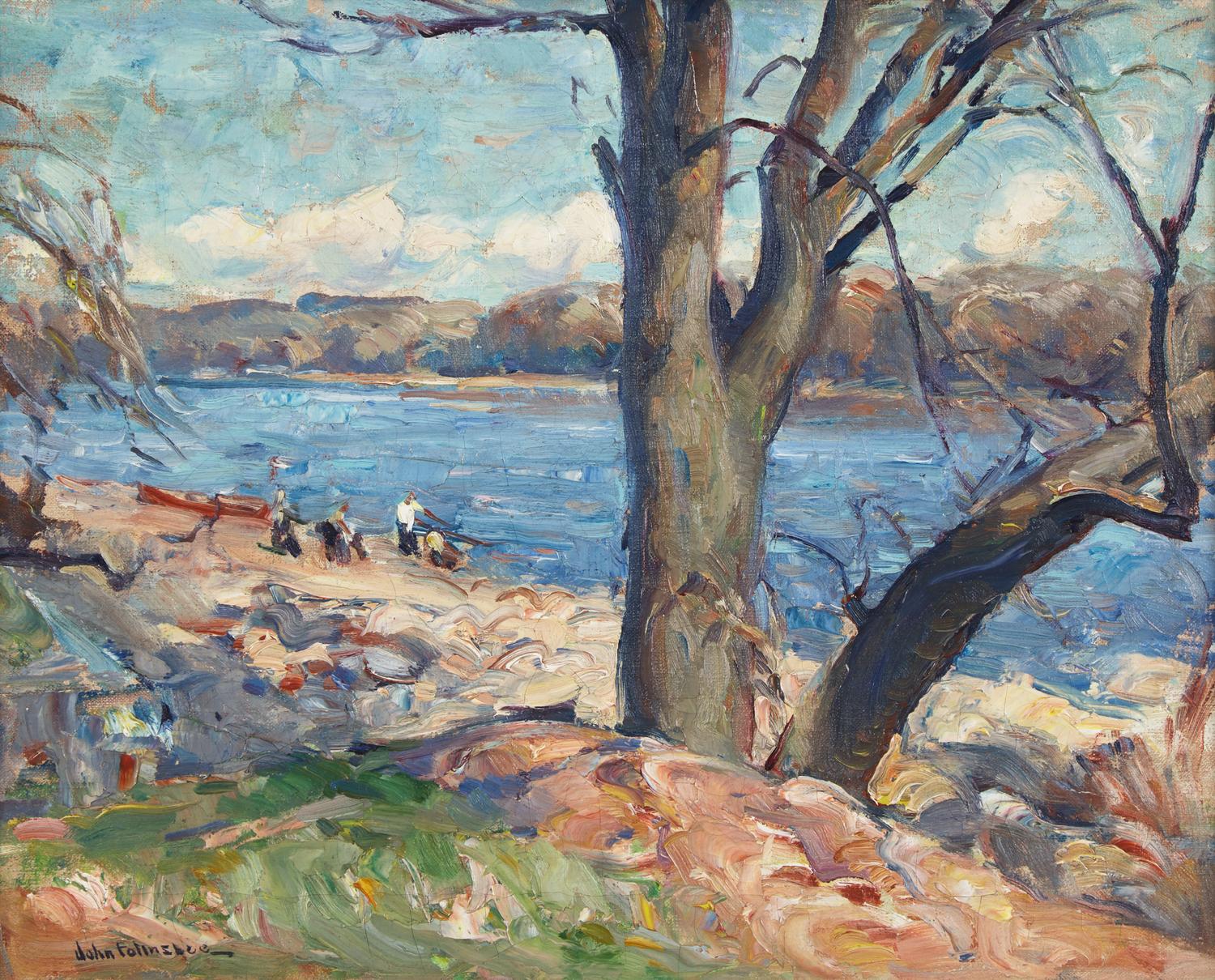 John Fulton Folinsbee (American, 1892-1972) — River Shad Fishermen