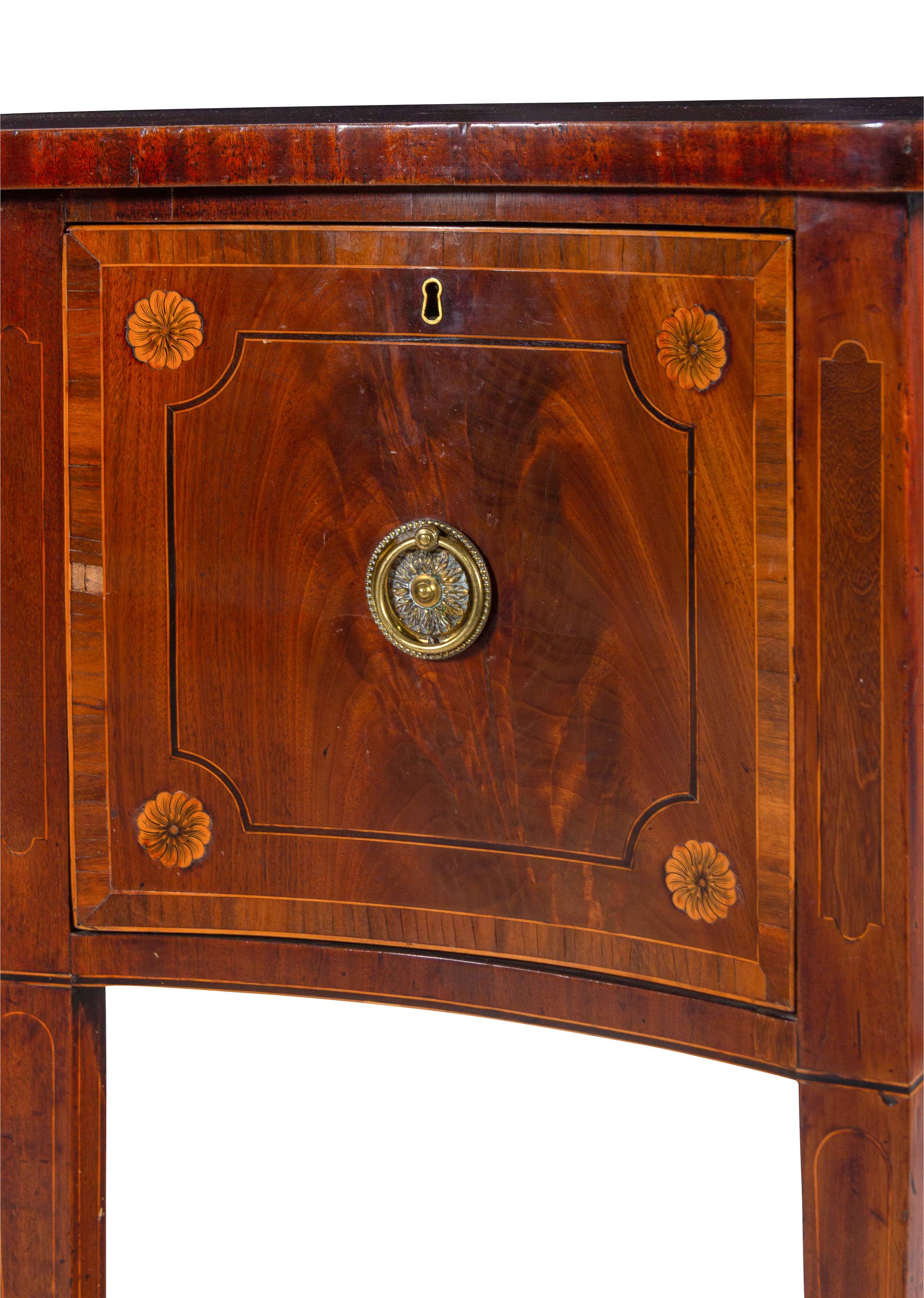 A George III Inlaid Mahogany Sideboard