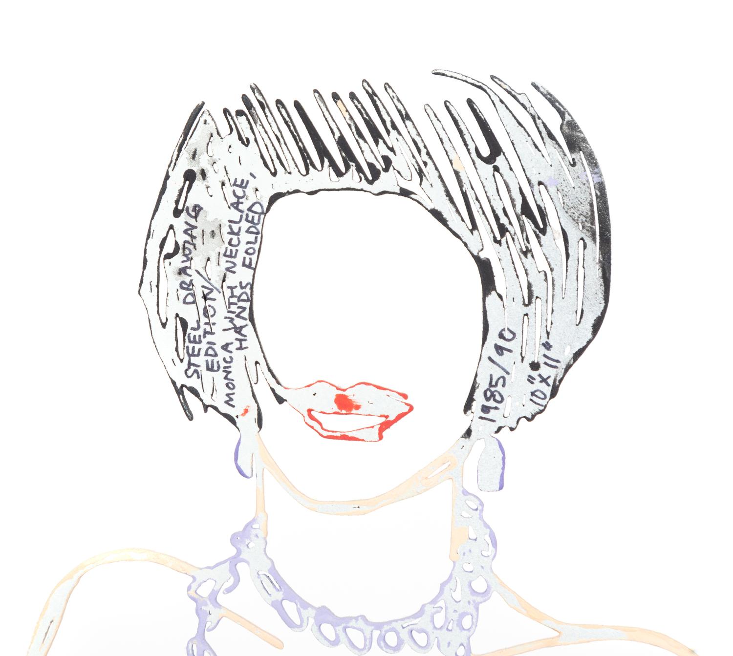 Monica with Necklace, Hands Folded , 1985-1990