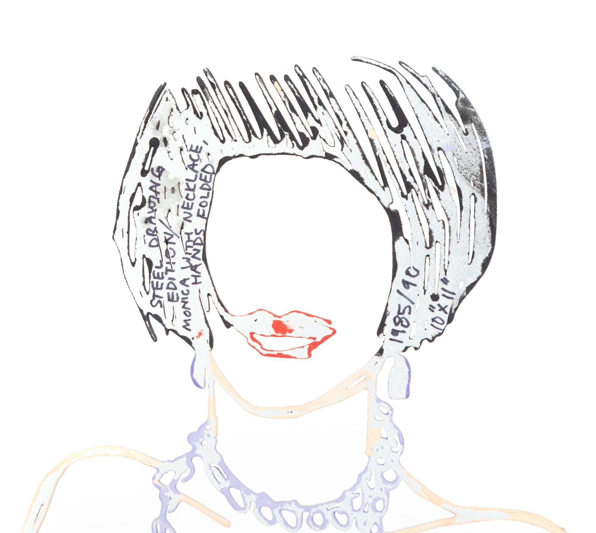 Monica with Necklace, Hands Folded , 1985-1990