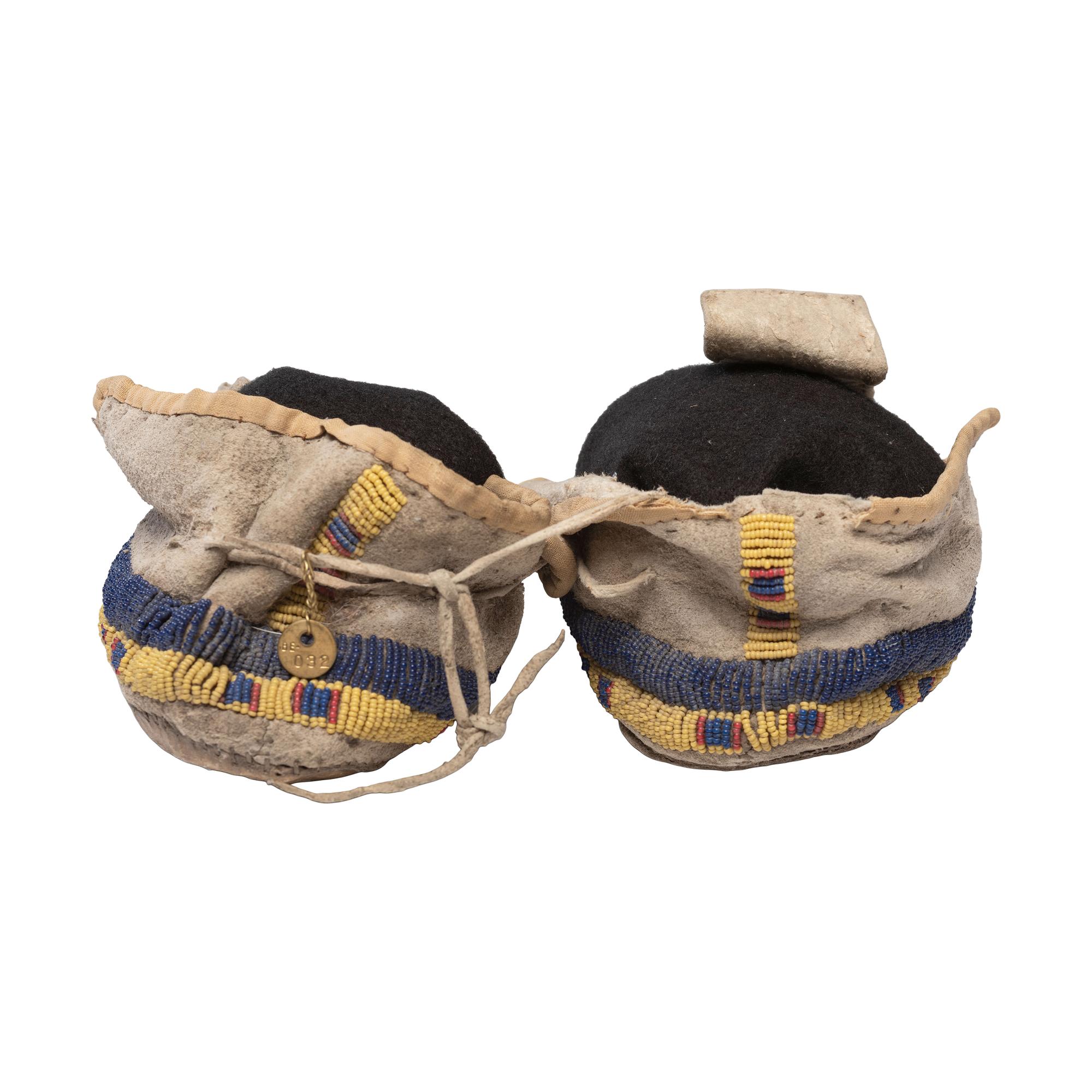 Sioux Beaded Hide Moccasins