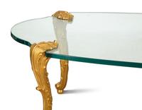 A P.E. Guerin Gilt Bronze and Glass Low Table