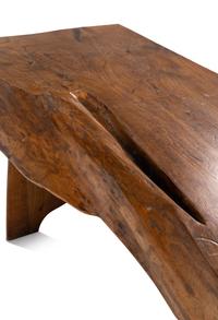 Free Form Live Edge Dining/Console Table, c. 1960