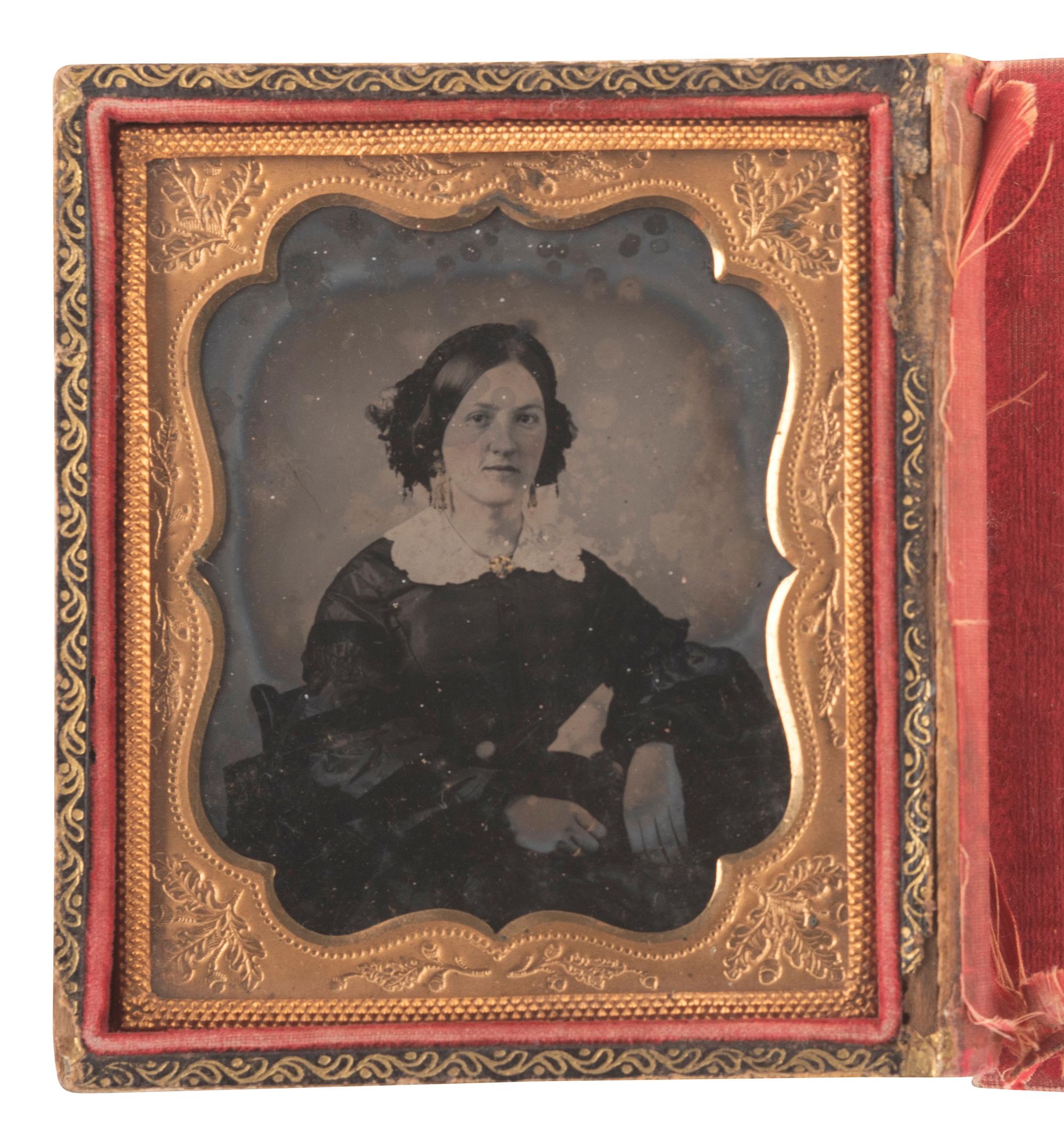 [EARLY PHOTOG]. 17 cased images of husbands and wives, incl. work by SILAS SELLECK, San Francisco.