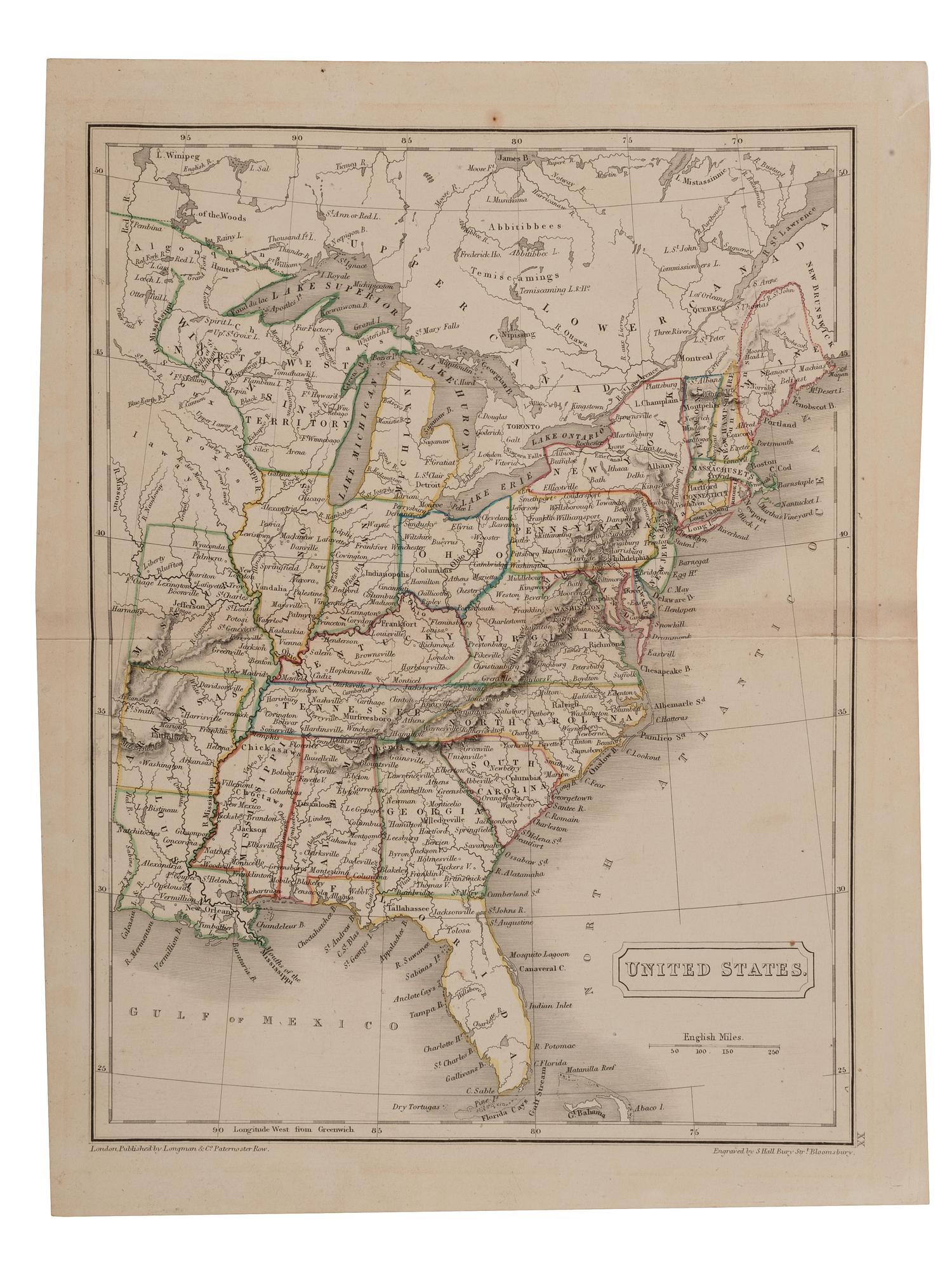 [BUSINESS] -- [OHIO]. Assortment of 19th-20th century letters, documents and account books, highlighted by a Sidney Hall map of the United States and World War I correspondence.