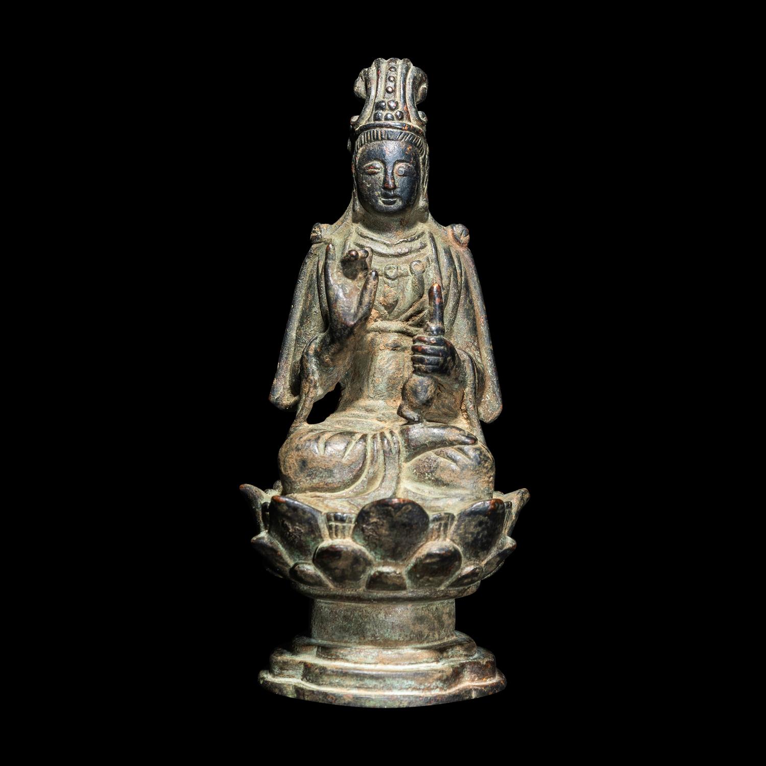 A Chinese Liao Dynasty Style Bronze Bodhisattva 遼式青銅菩薩