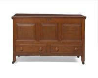 A Queen Anne walnut blanket chest, Philadelphia, PA, circa 1720