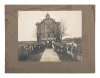 [EARLY PHOTOGRAPHY]. A collection of photographs featuring various building exteriors and interiors.