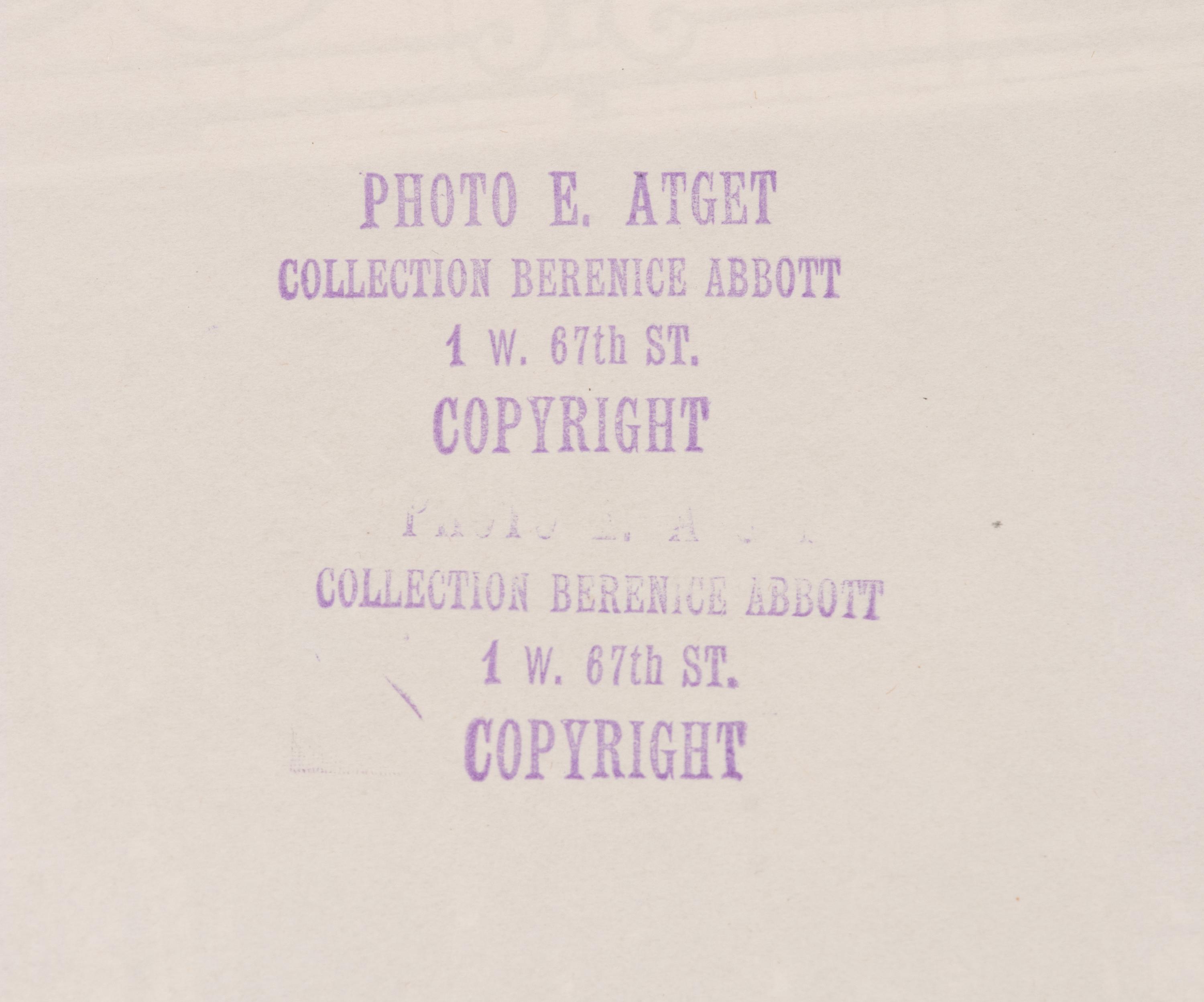 A group of four photographs ( Á la Coquille d'Or, rue de la Sourdière, 4e, 1908; Pavilion du Hanovre, boulevard des Capucines 33 , 1913; Fête du Trône , 1914; Fleurs [Boulevard Saint Michel] , 1926-1927)