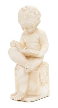 An Italian Carved Alabaster Figure, Height 16 3/4 inches.