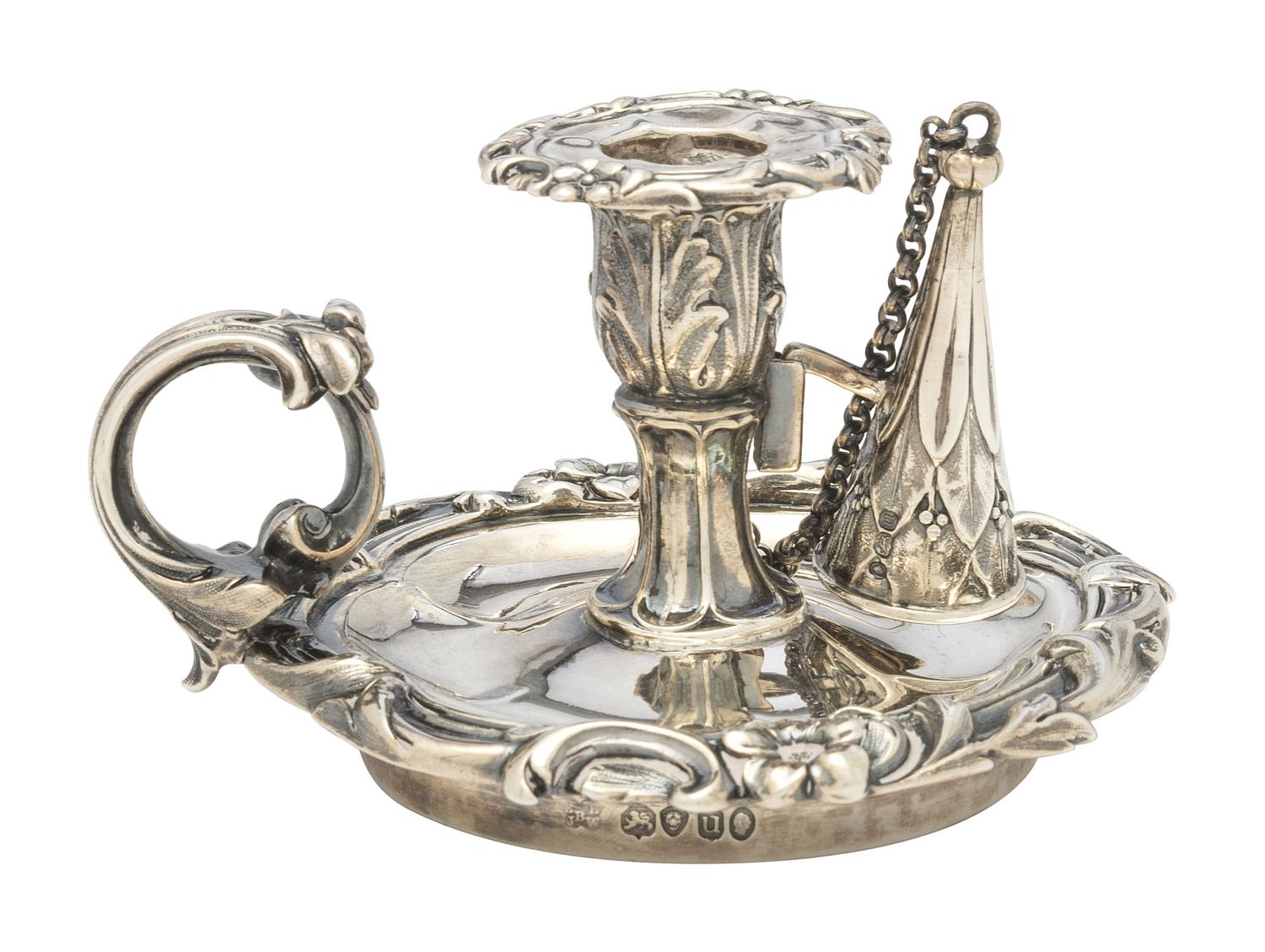 A William IV Silver Chamber Stick