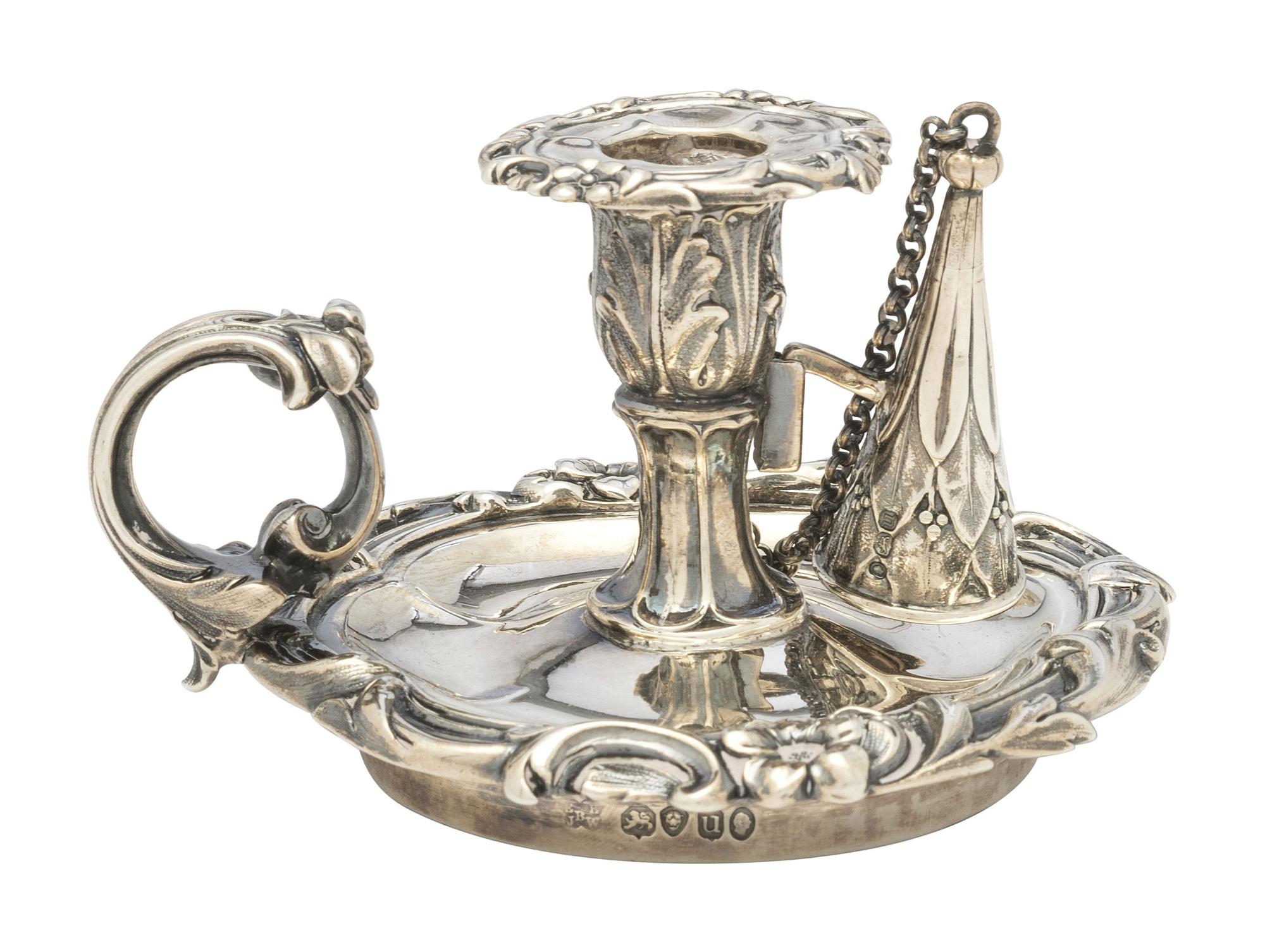 A William IV Silver Chamber Stick