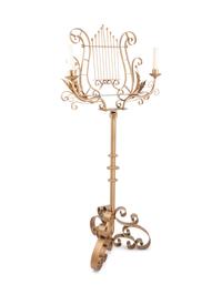 A Gilt Metal Music Stand