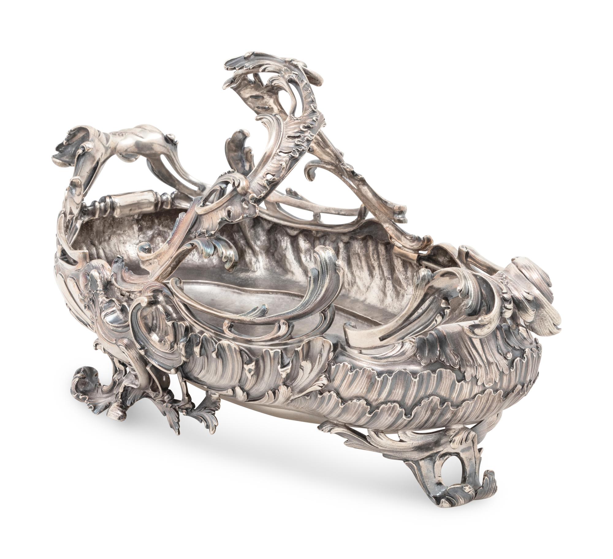 A French Silver Centerpiece Basket