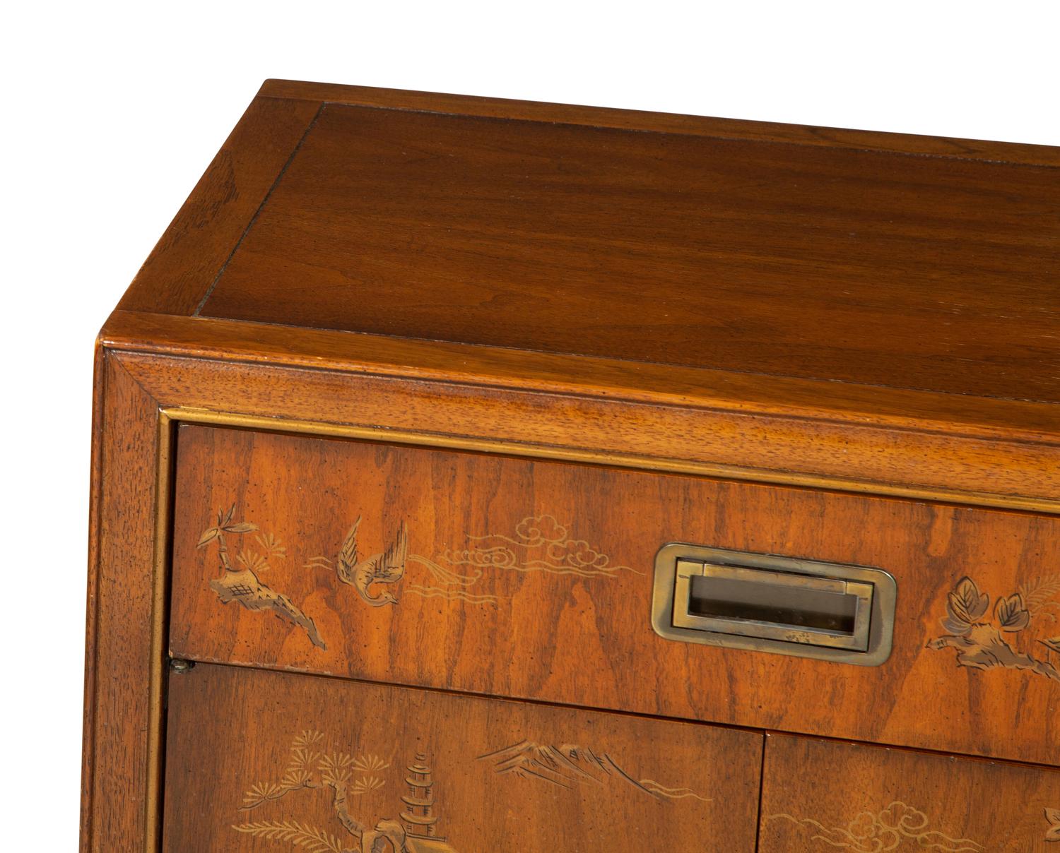 A Pair of Drexel Heritage Dynasty Bedside Cabinets