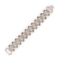 WHITE GOLD AND EMERALD BRACELET
