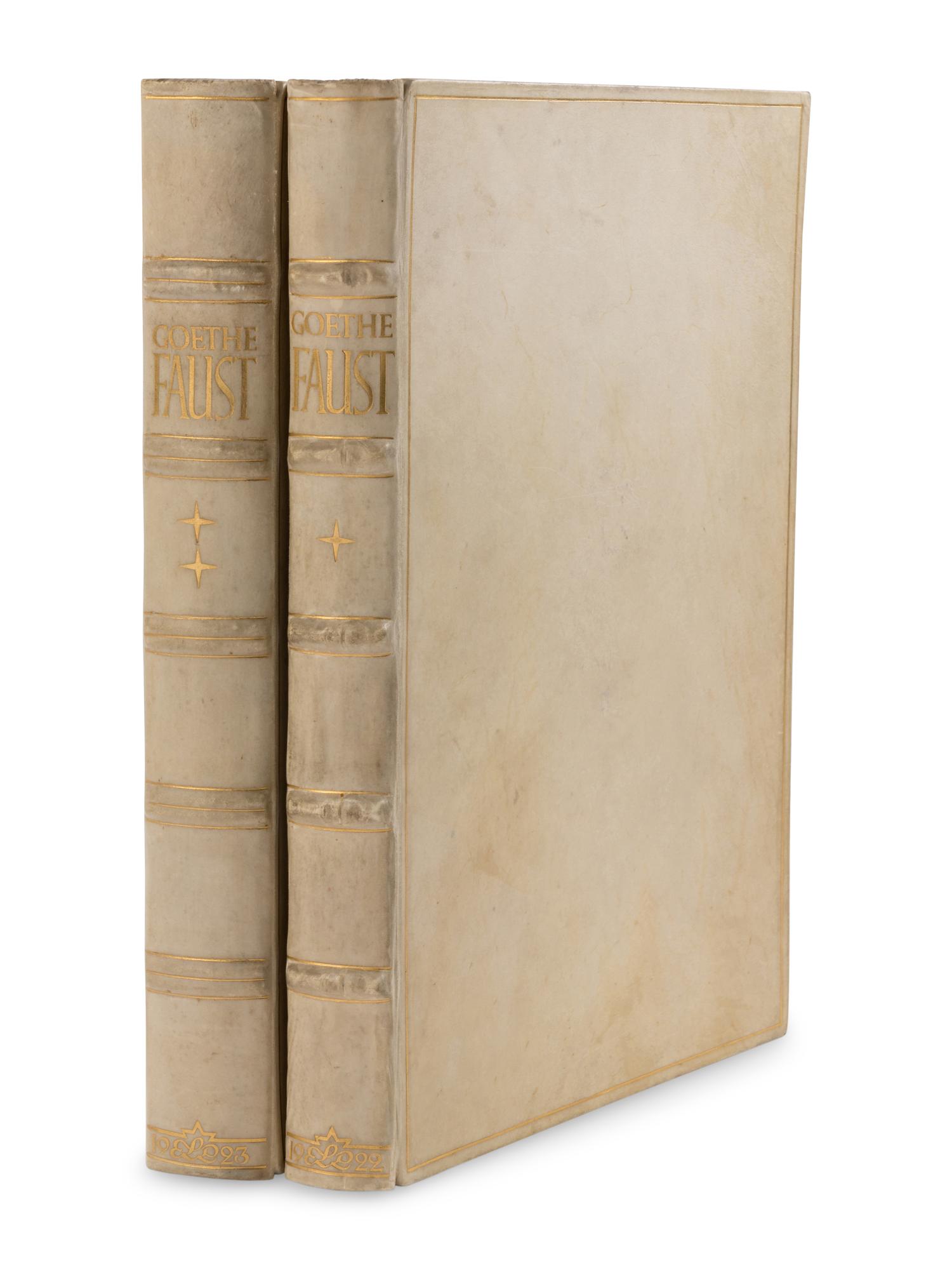 [ERNST LUDWIG PRESS]. GOETHE, Johann Wolfgang von (1749-1832). Faust. Eine Tragodie von Goethe. Darmstadt: Ernst Ludwig Press, 1923.
